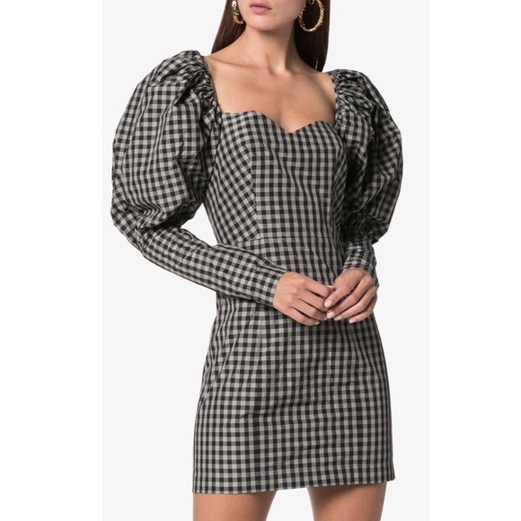 ROTATE BIRGER CHRISTENSEN Dresses & Skirts - ROTATE BIRGER CHRISTENSEN Gingham shell mini dress